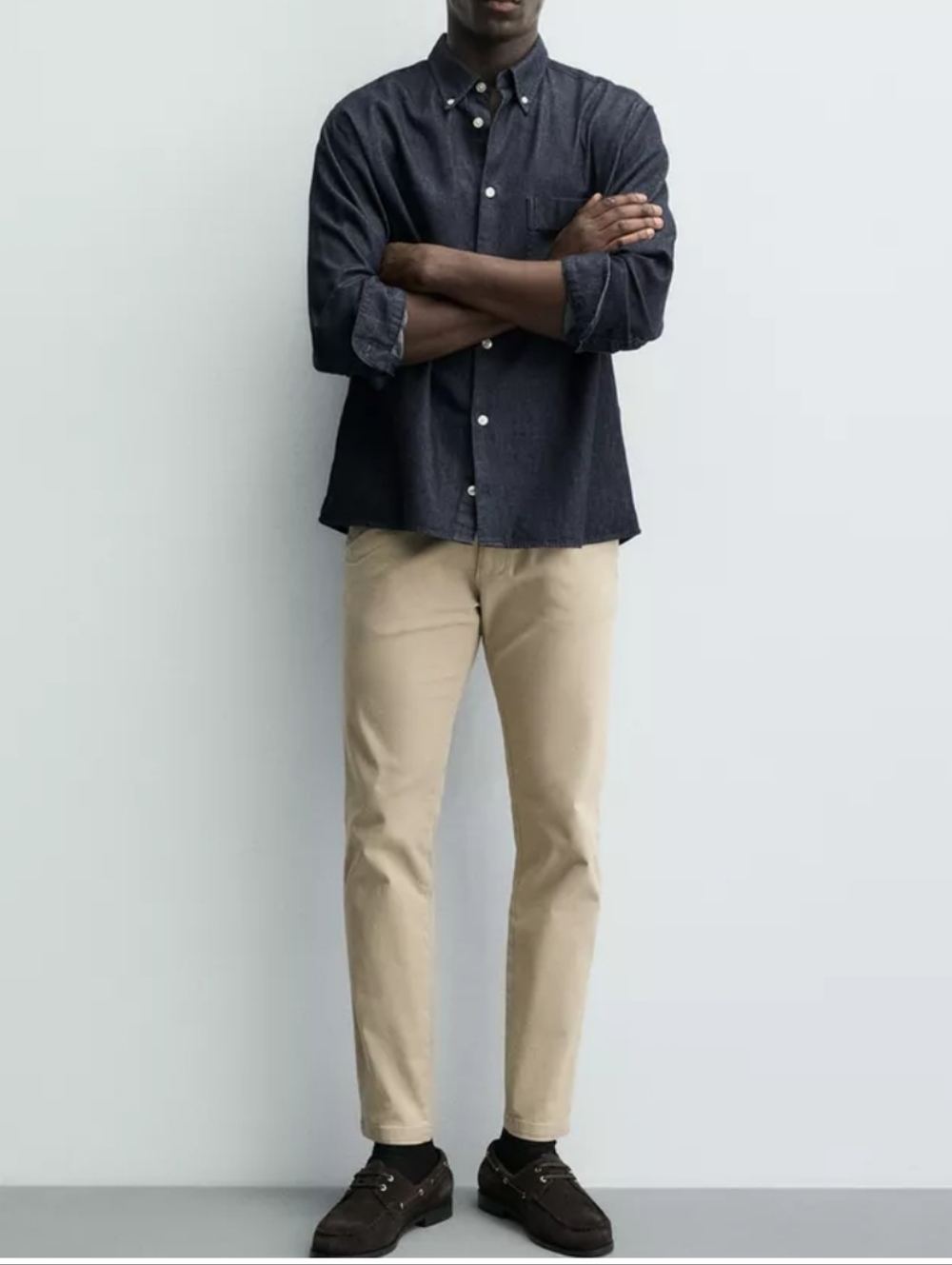 Zara Skinny Stretch Chino Khakis Size 32/30